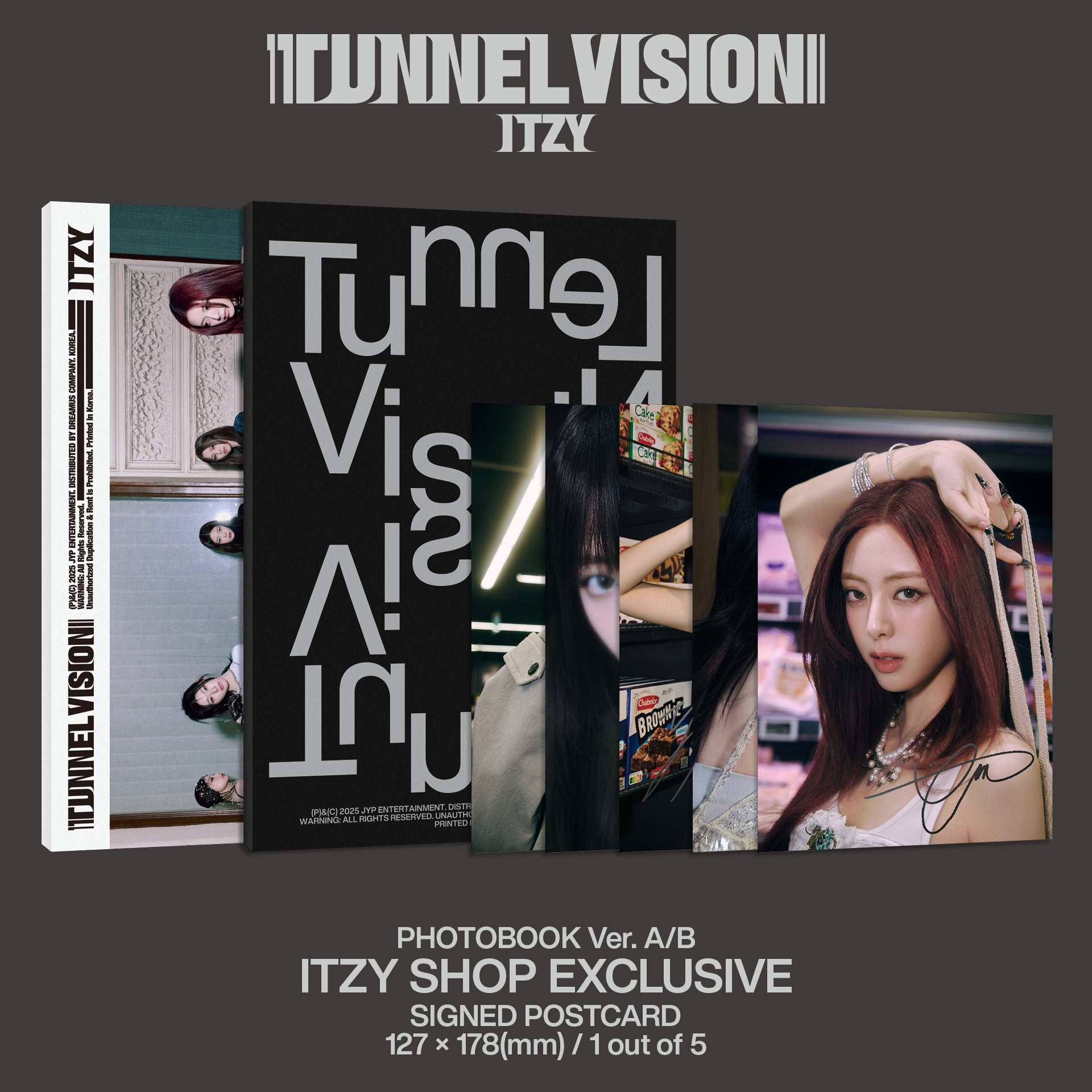 TUNNEL VISION (Photobook - B ver.) (Signed) - Itzy Official Store