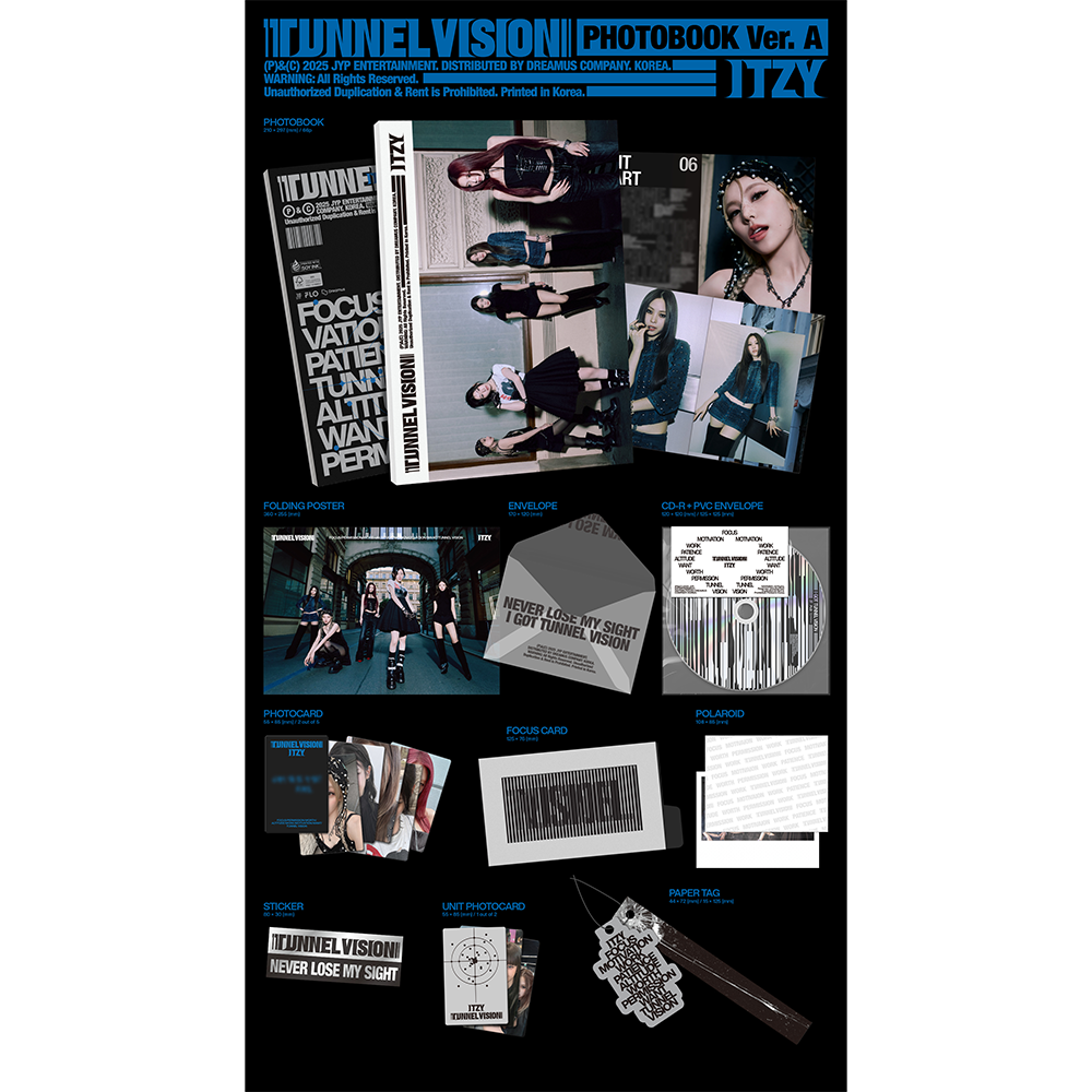 TUNNEL VISION (Photobook - A ver.) (Signed) - Itzy Official Store TUNNEL VISION (Photobook - A ver.) (Signed) - Itzy Official Store