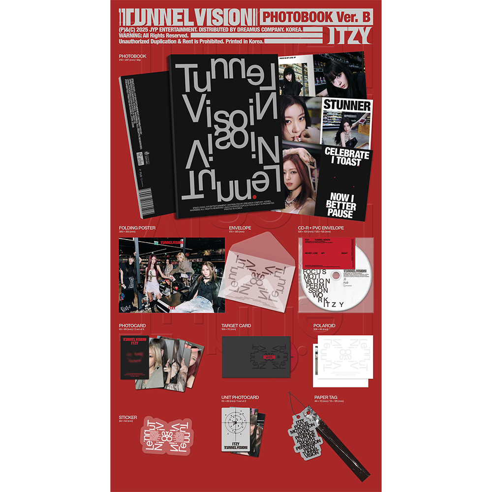 TUNNEL VISION (Photobook - B ver.) (Signed) - Itzy Official Store TUNNEL VISION (Photobook - B ver.) (Signed) - Itzy Official Store