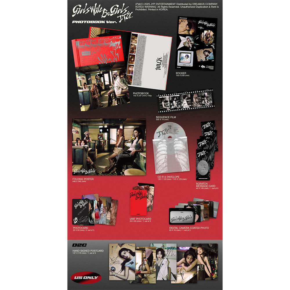 itzy Girls Will Be Girls チェリョン 直筆サイン チェキ Girls Will Be Girls (PHOTOBOOK Ver.) (Signed) - Itzy